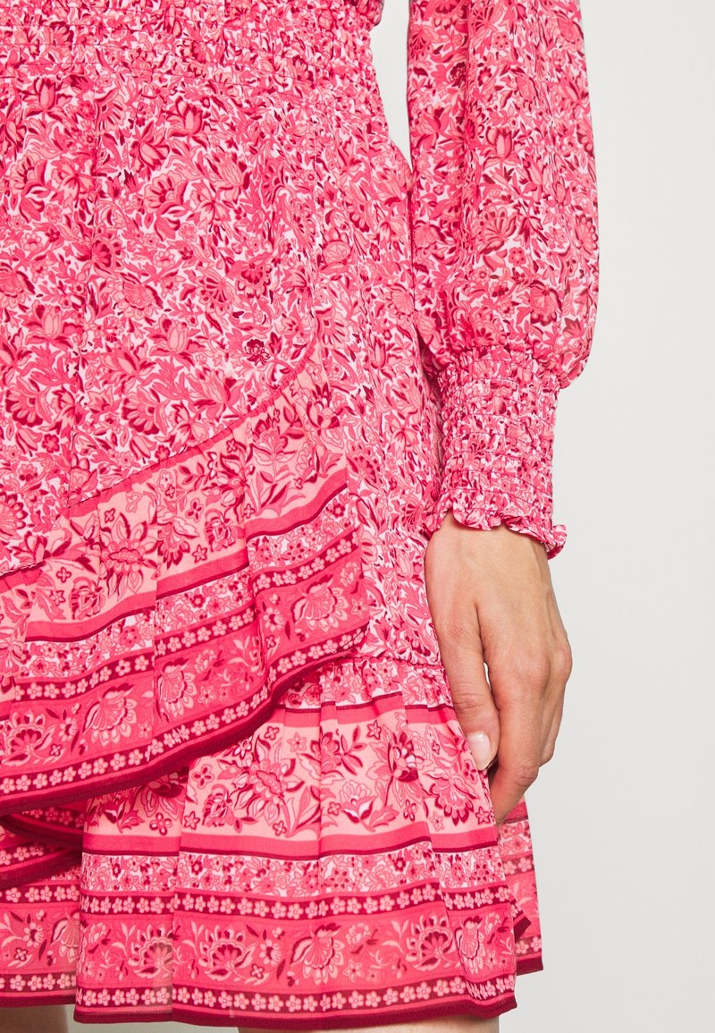 michael kors pink floral dress Michael Kors Floral-lace V-neck Mini Dress - Pink