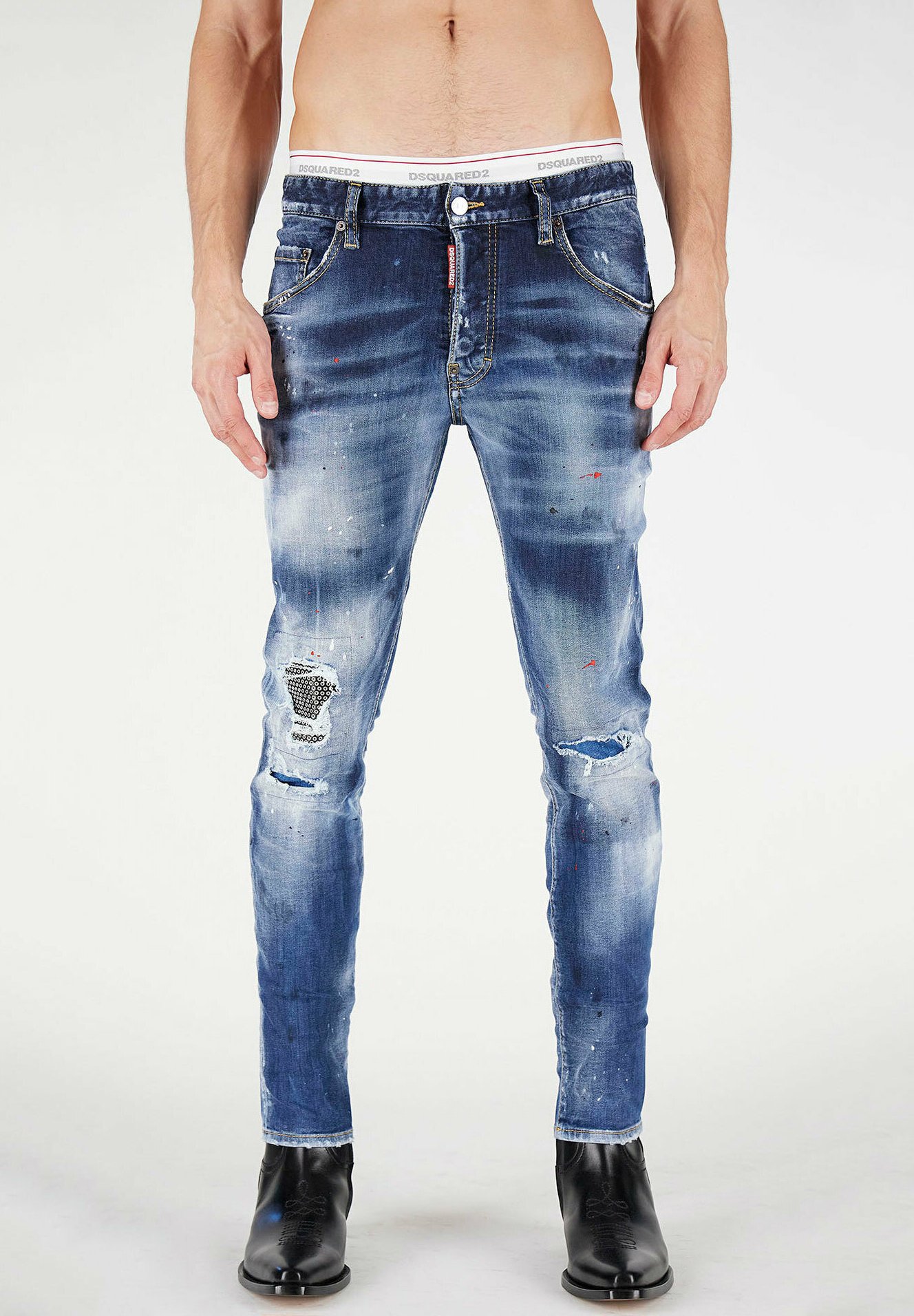 Compra Dsquared2 DSQ Hombres Rectos Pantalones Vaqueros Largos Pantalones  Pantalones Para Hombre Verdadera Línea Gruesa Religión D2 Jeans Ropa Hombre  Casual Lápiz Pantalones Azul Negro De Barato | Entrega Rápida Y Calidad 