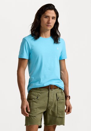 CUSTOM SLIM FIT JERSEY CREWNECK T-SHIRT - T-shirt - bas - neptune