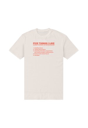 FIVE THINGS BACON - T-shirts print - natural