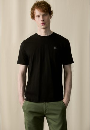 SHORT SLEEVE LOGO PRINT - Basic T-shirt - black