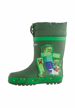 Next, MINECRAFT CUFF WELLIES - Gummistiefel - green