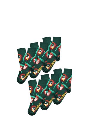 Unabux 6-PACK GRUMBLE IN THE JUNGLE - Socks - grün