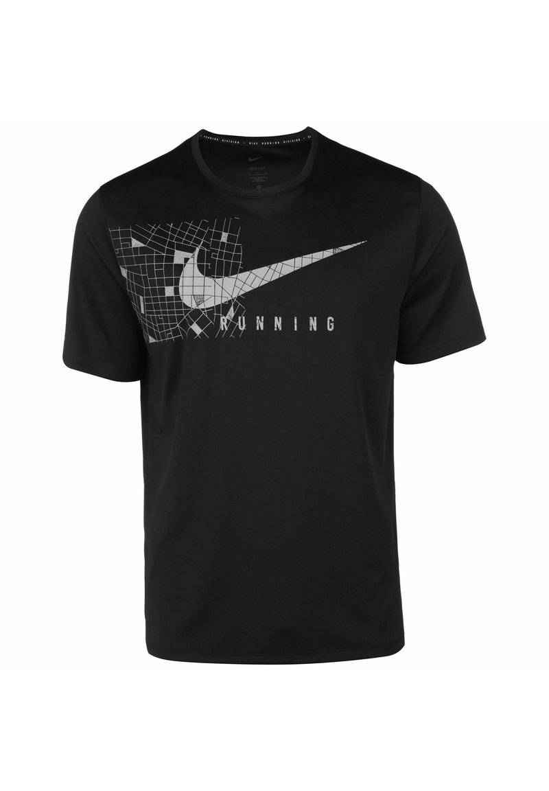 Nike Performance Tshirt print black reflective silv/zwart Zalando.nl