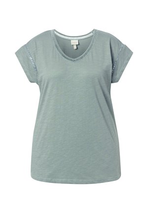 Ulla Popken, T-shirt print - mint green