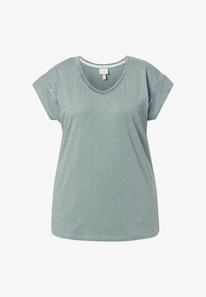 Ulla Popken, T-shirt print - mint green