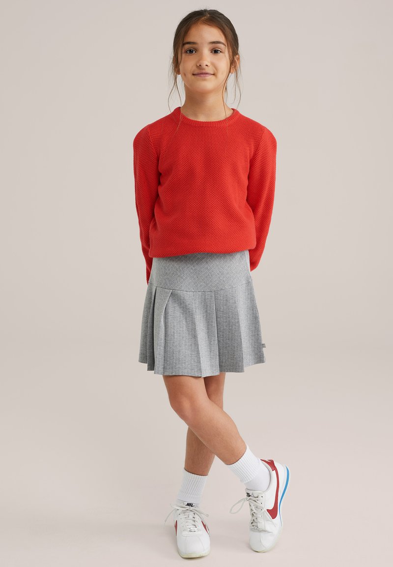 WE Fashion A-vonalú szoknya - grey