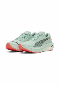 Puma DEVIATE NITRO - Utcai futócipők - peaceful blue glowing red