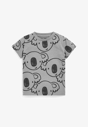 OVER - T-shirt con stampa - mottled light grey