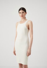 Patrizia Pepe - ABITO DRESS - Jerseykjole - raw white Miniaturebillede 1