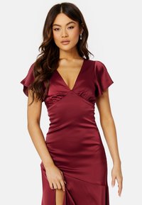 Bubbleroom SHORT SLEEVE SATIN SLIT GOWN - Abiti per occasioni speciali - mauve