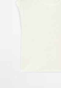 Massimo Dutti LLIGHTWEIGHT RIBBED - T-shirt basic - yellow