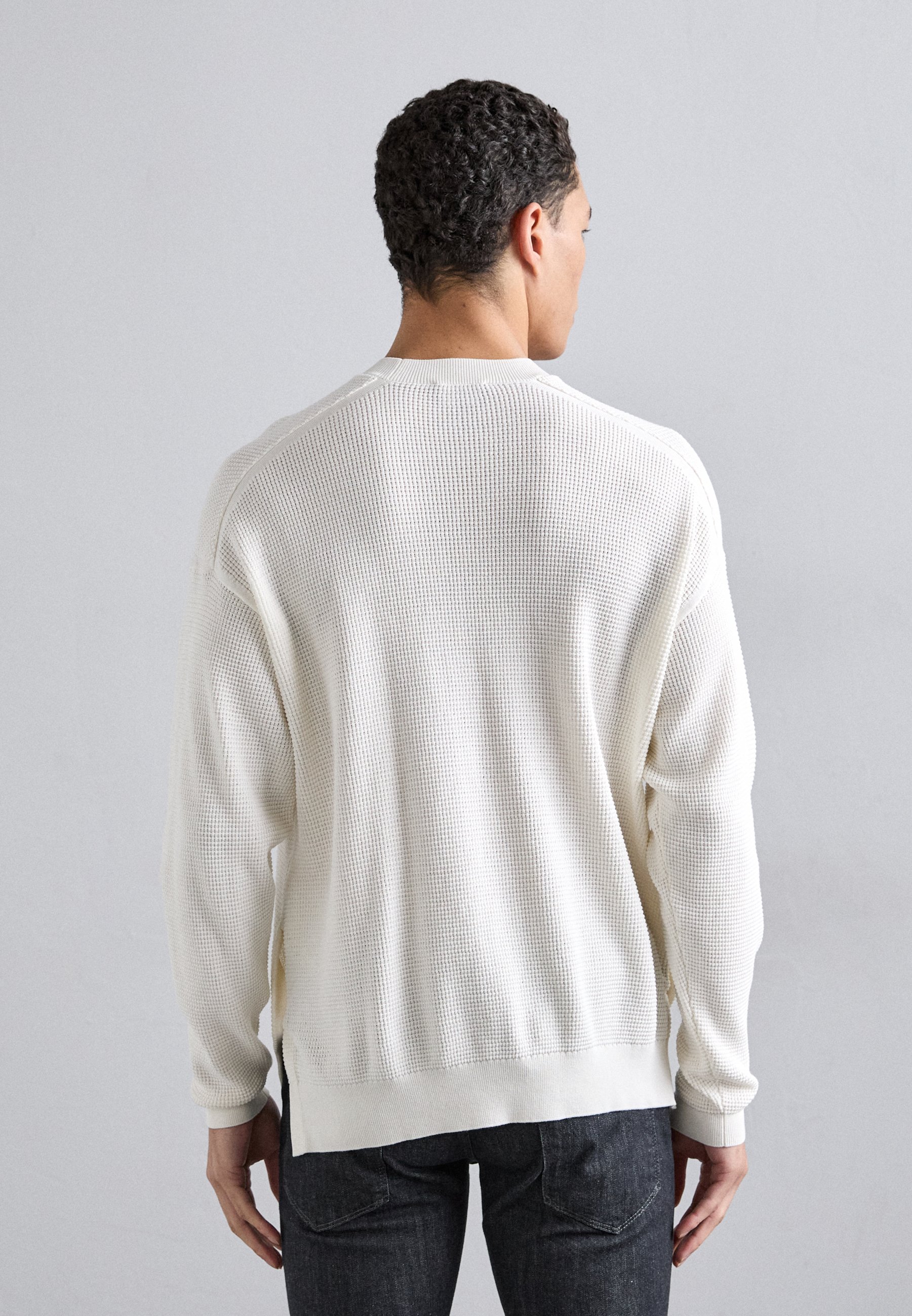 Emporio Armani Jumper - snow white/off-white - Zalando.co.uk