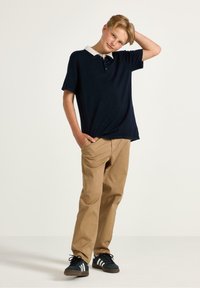 Lindex WILMER WIDE LEG - Chinos - khaki