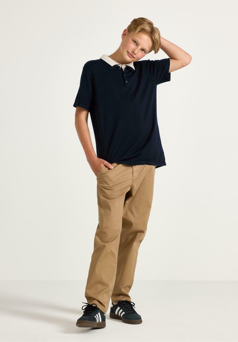 Lindex WILMER WIDE LEG - Chinos - khaki