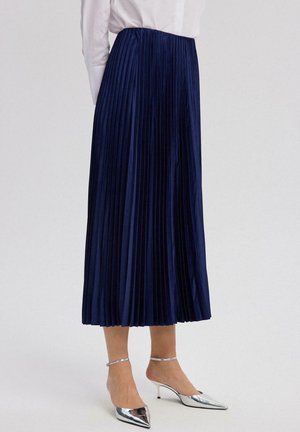 Gonna a pieghe - navy blue