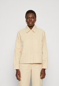 HUGO ANDERI - Jeansjacke - open beige
