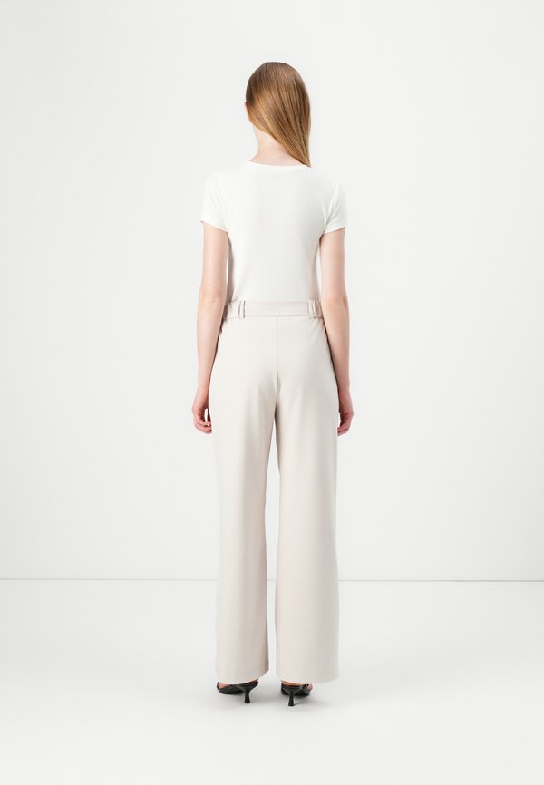 ONLRENAL PLEAT STRAIGHT PANT - Trousers - pumice stone4