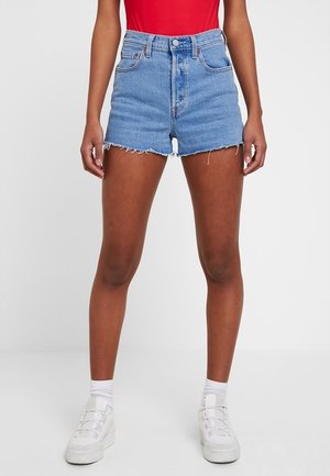 Denimshorts - light-blue denim