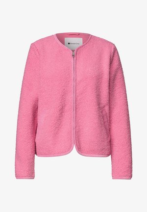 Street One, TEDDY-JACKE MIT RUNDHALS UND CORDDETAILS - Fleecejas - warm blush