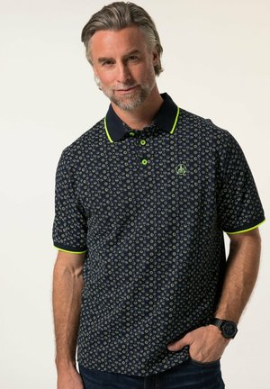 HALBARM  ALLOVERPRINT - Poloshirt - navy blue