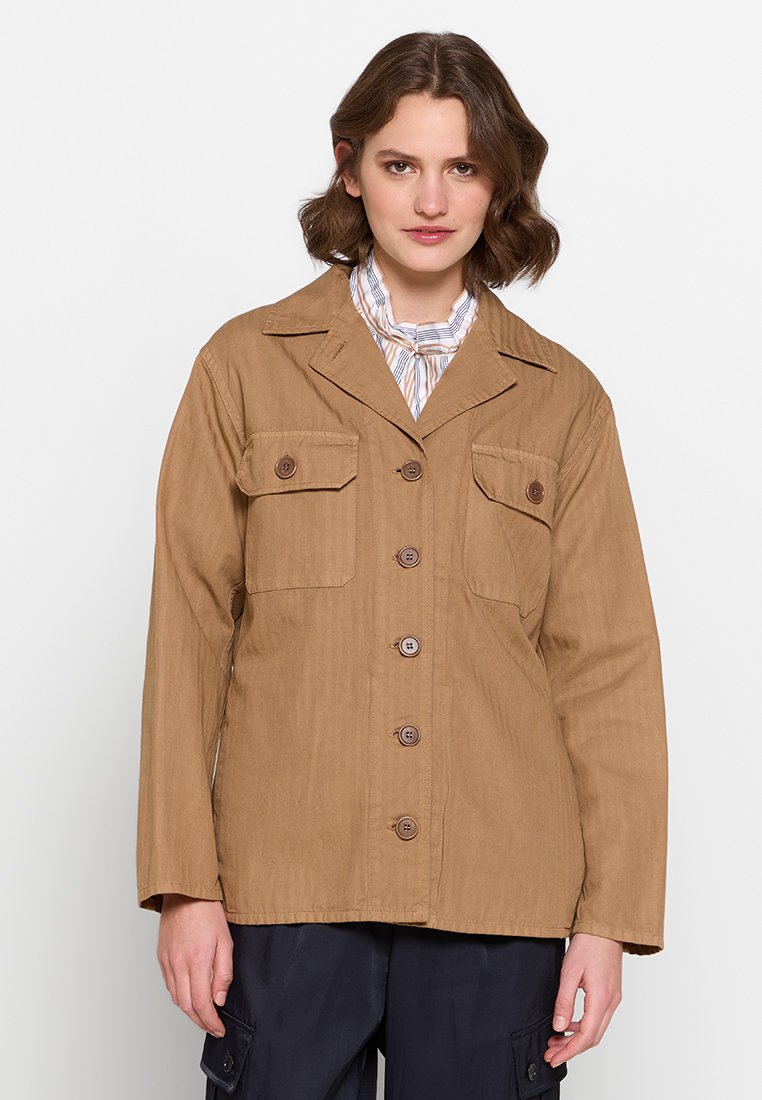 ASPESI Lichte jas lichtbruin ASPESI Lichte jas lichtbruin