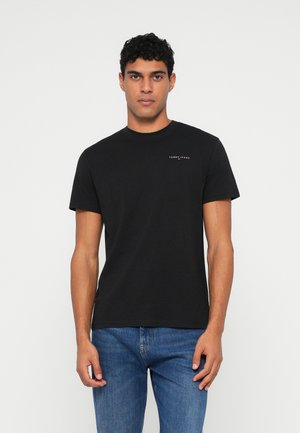 SLIM LINEAR TEE 2 PACK  - Camiseta básica - black/dark night navy