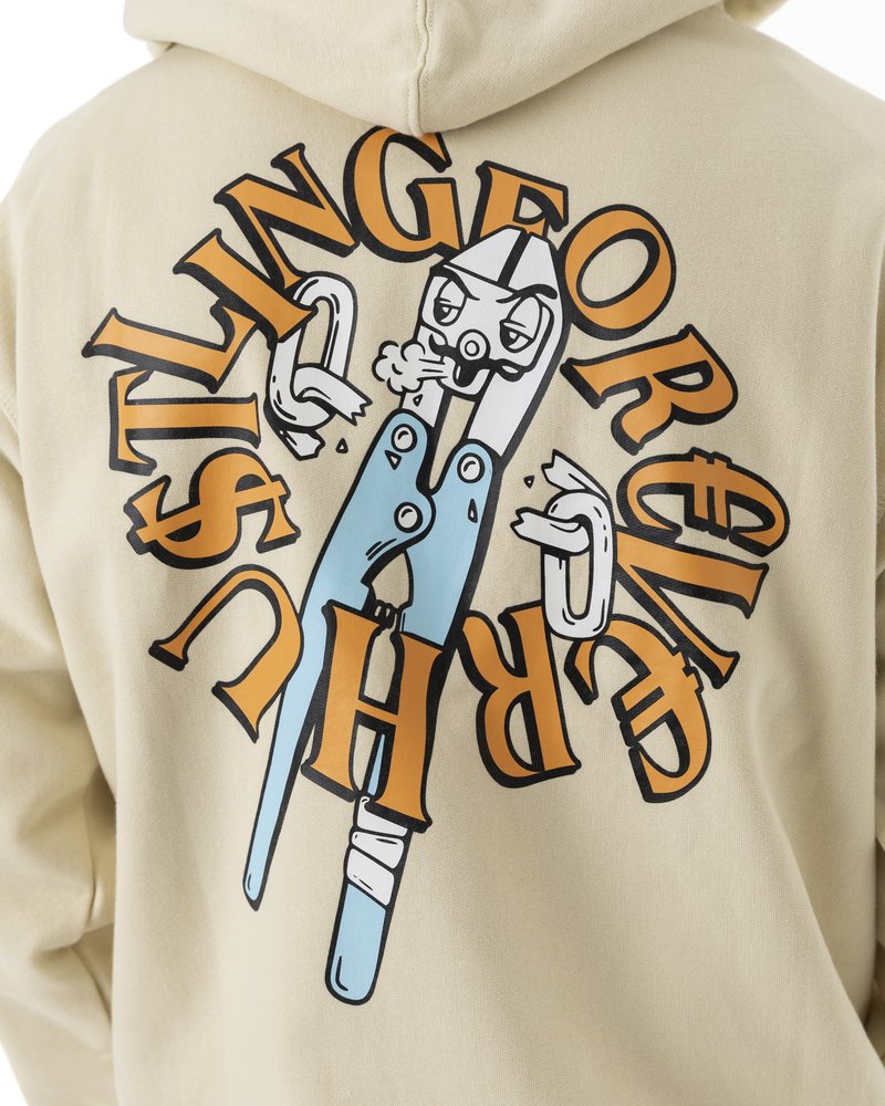Sweat à Capuche Vintage Feel J'adore – Bleu, Effet Vieilli, Poche, Manches Longues, Taille S