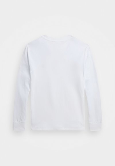 Polo Ralph Lauren COTTON JERSEY HENLEY SHIRT - Tops ar garām piedurknēm - white
