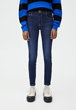 PUSH UP - Jeans Skinny Fit - mottled dark blue