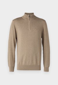 HALF ZIP - Pulover - vintage khaki