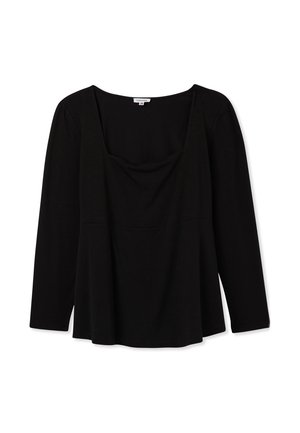 Terranova CON SCOLLO QUADRATO - Maglietta a manica lunga - nero