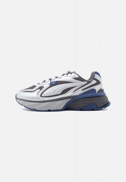 Puma FADE NITRO JR UNISEX - Sneakers low - silver-coloured/blue jewel