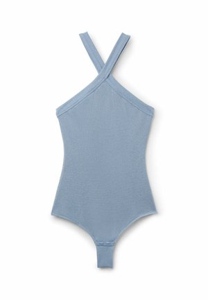 Intimissimi, RIBBED LAMÉ CROSSOVER - Body - light blue