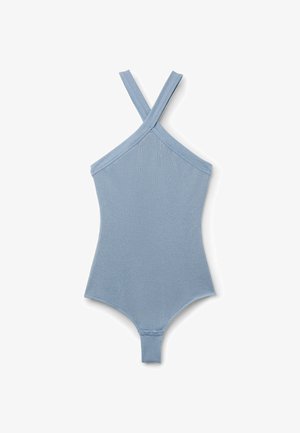 Intimissimi, RIBBED LAMÉ CROSSOVER - Body - light blue