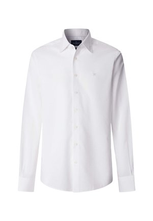 Hackett London, SOLID END ON END - Vapaa-ajan kauluspaita - optic white