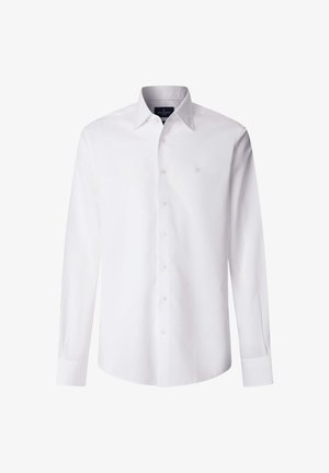 Hackett London, SOLID END ON END - Vapaa-ajan kauluspaita - optic white