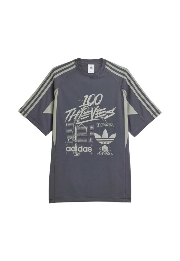 100 THIEVES - Print T-shirt - carbon2