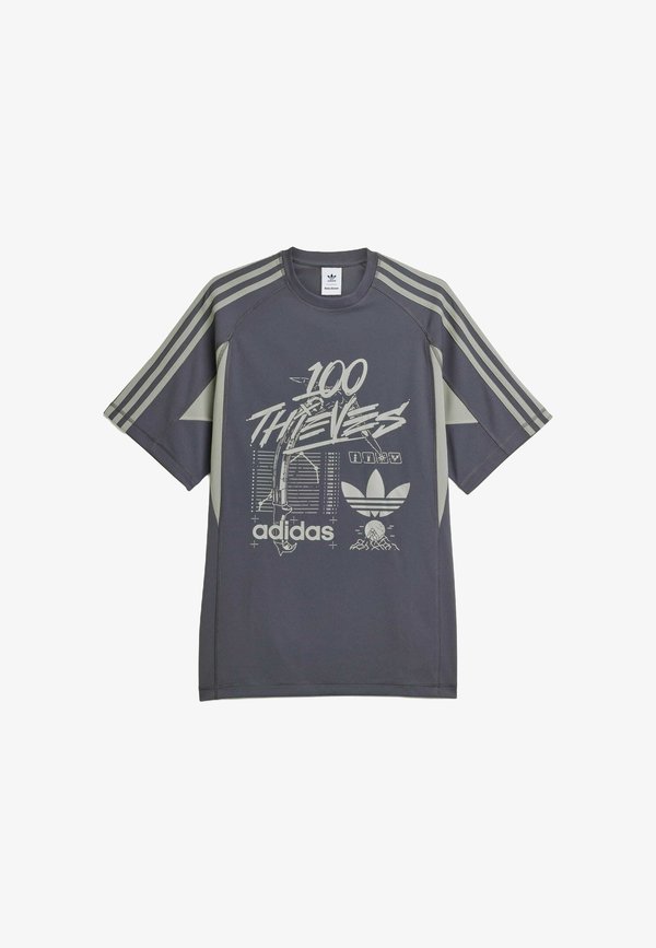100 THIEVES - Print T-shirt - carbon2