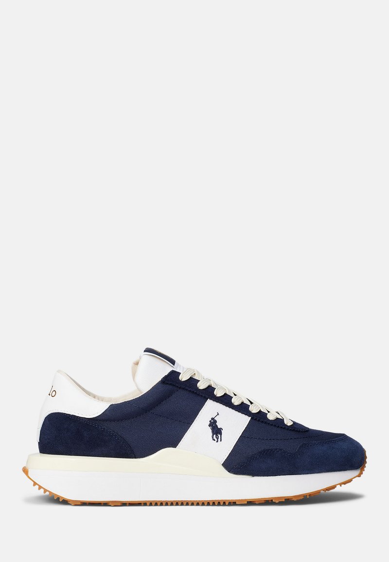 Polo Ralph Lauren - TRAIN 89 SUEDE AND OXFORD TRAINER - Baskets basses - hunter navy/white, Agrandir