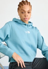 The North Face ESSENTIAL CROP HOODIE - Melegítőfelső - algae blue
