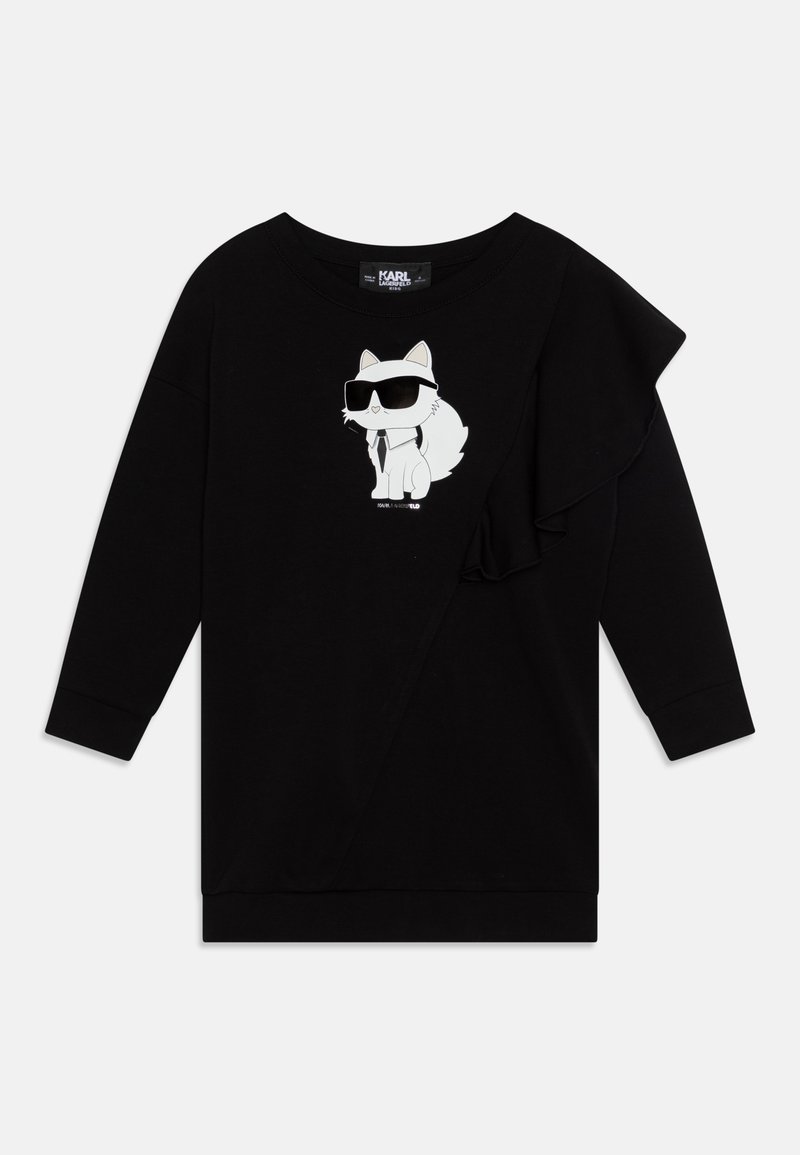 KARL LAGERFELD KIDS Jerseyjurk zwart KARL LAGERFELD KIDS Jerseyjurk zwart