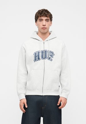HUF, CLASSIC ARCH HOODIE UNISEX - Sweatjacke - heather grey/navy