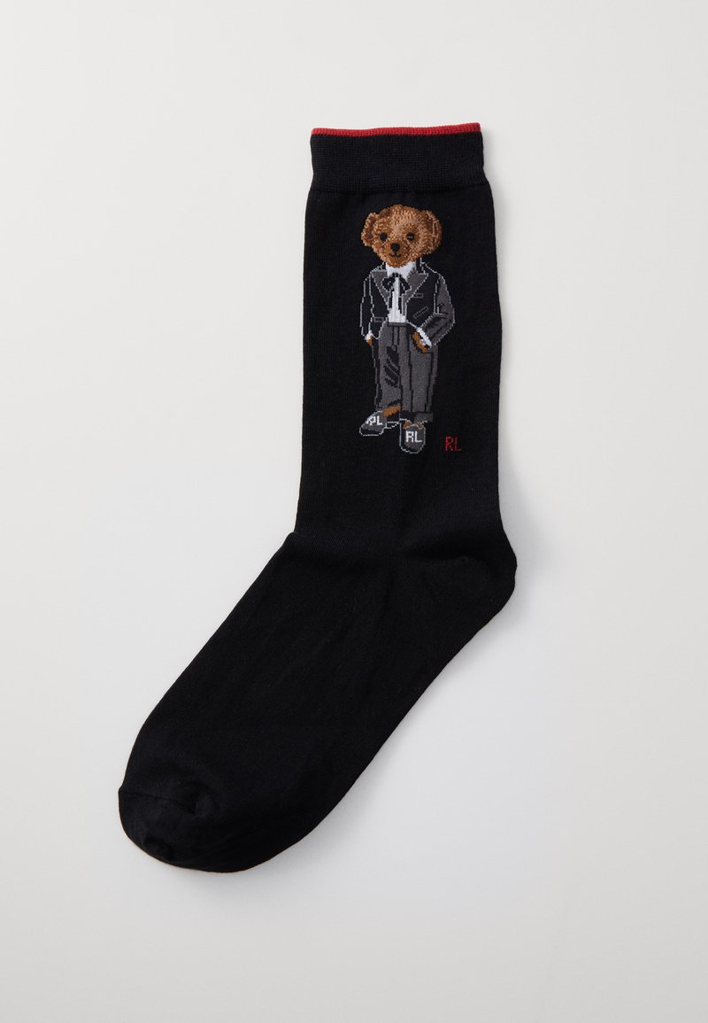 Polo Ralph Lauren TUX BEAR CREW SOCK SINGLE - Socks - black