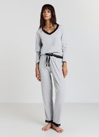 Calliope SET - Pigiama - grigio medio melange