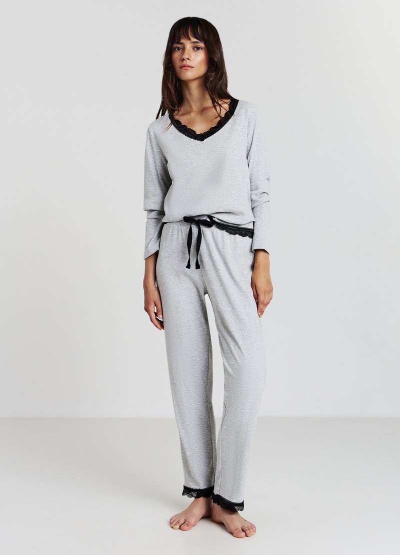 Calliope SET - Pigiama - grigio medio melange