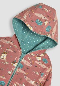 JoJo Maman Bébé BUNNY MOUSE APPLIQUE REVERSIBLE REGULAR FIT - Užtrauktuku užsegamas treningas - duck egg blue guinea pig