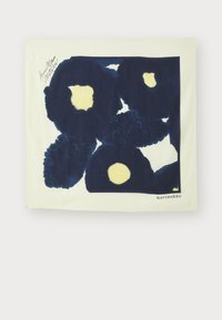 Marimekko KESKIÖ KEHÄKUKKA UNISEX - Foulard - light yellow/dark blue