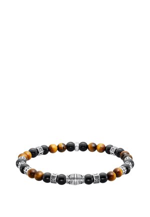 ELEMENTE TIGERAUGE - Armband - silberfarben braun schwarz