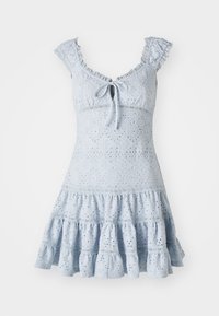 EMBROIDERY DRESS - Denní šaty - heather